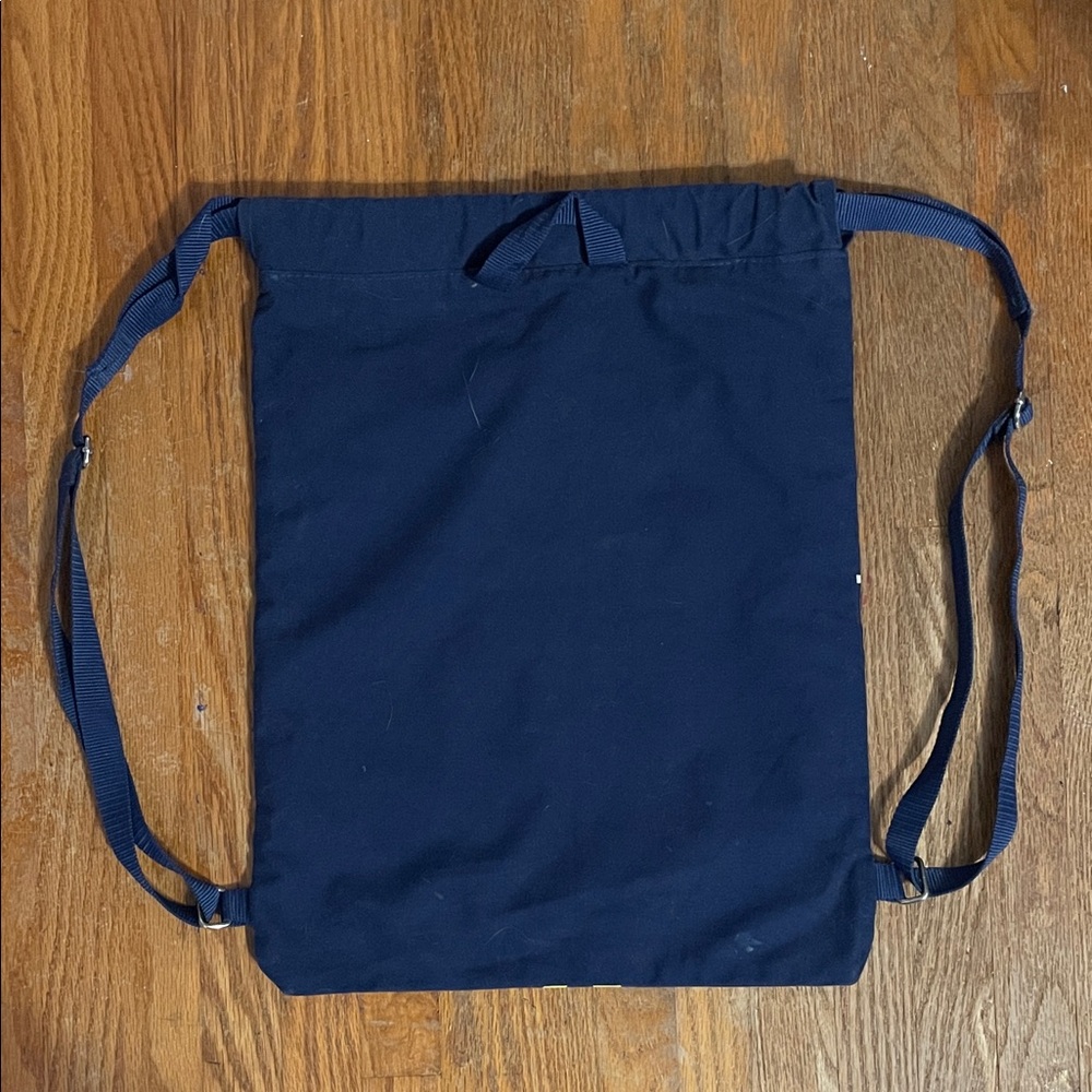 Navy Blue Drawstring Bag - Picture 2 of 4